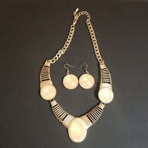 Egyptian style Necklace and Earring set